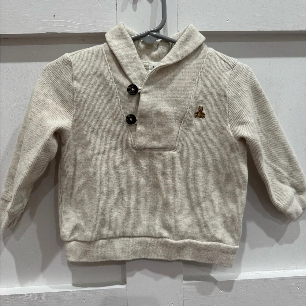 GAP Cream Kids Sweater with Bear Patch